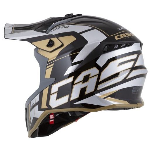 PRILBA CROSS PRO 2 CONTRA, CASSIDA (ZLATÁ PERLEŤ/ŠEDÁ/ČERNÁ)