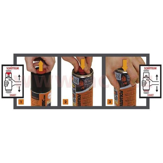 FOLIATEC DVOJZLOŽKOVÁ FARBA NA BRZDY V SPREJI ČERVENÁ 400 ML