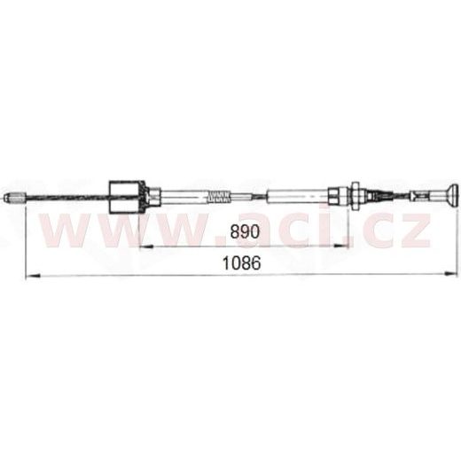 LANOVOD BRZDOVÝ RYCHLOMONT. LONGLIFE AL-KO 890/1086 MM (S ČOČKOU) ORIGINÁL