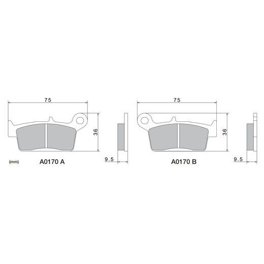 BRZDOVÉ DOŠTIČKY, NISSIN (SEMI-METALICKÁ ZMES) 2 KS V BALENIE