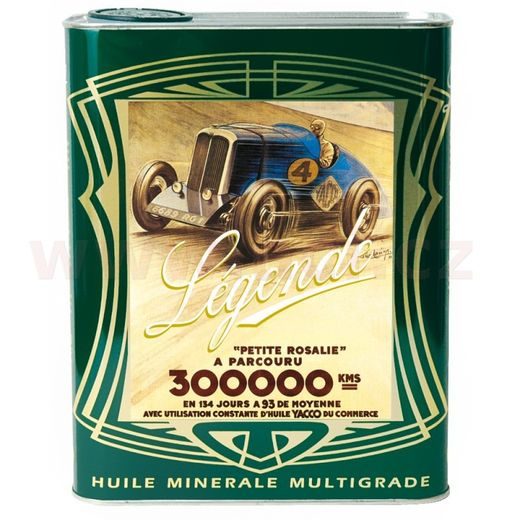 YACCO MOTOROVÝ OLEJ MINERÁLNE LEGENDE 15W50 2L