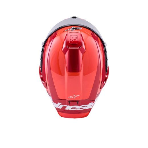 PRILBA SUPERTECH R10 ARIUS, ALPINESTARS (ČERVENÁ FLUO/ČERVENÁ/KARBON/BÍLÁ) 2026