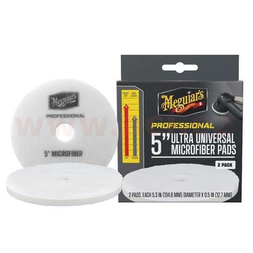 MEGUIAR'S PROFESSIONAL MICROFIBER PADS (5“) MIKROVLÁKNOVÉ LEŠTICÍ KOTÚČE, PRIEMER 5", 2 KUSY