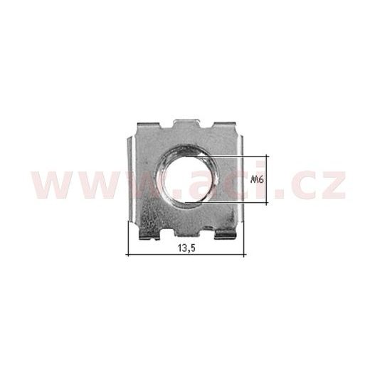 KOVOVÁ PŘÍCHYTKA S VNITŘNÍM ZÁVITEM (SADA 10 KS)
