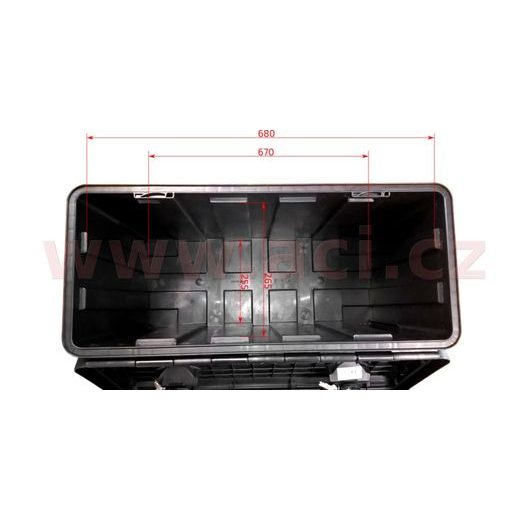 BOX NA NÁŘADÍ JUST 750-R 750X350X300 MM ORIGINÁL