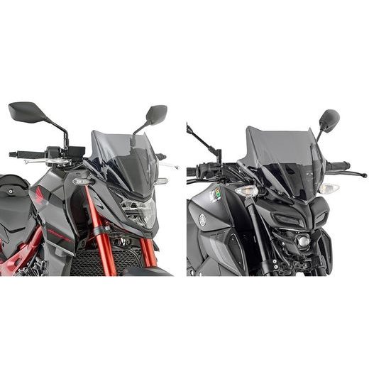 2166AK DYMOVÉ PLEXI HONDA CB 750 HORNET / YAMAHA MT 125 (20-24)