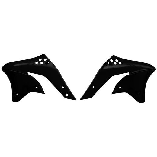 SPOJLERY CHLADIČA KAWASAKI, RTECH (ČIERNE, PÁR)