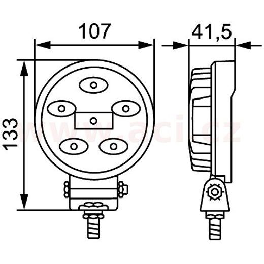 PRACOVNÍ SVĚTLOMET LED 12/24 V, 900 LM, HELLA VALUEFIT R900