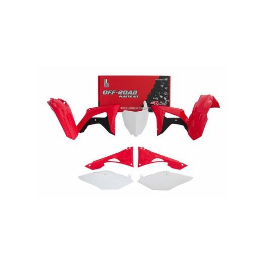 SADA PLASTOV HONDA, RTECH OEM FARBY (ČERVENO-BÍLO-ČERNÁ, 6 DIELOV, VR. KRYTOV VZDUCH FILTRA)