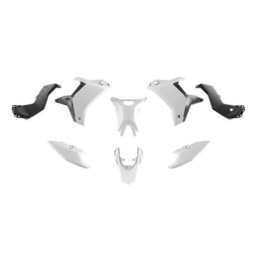 SADA PLASTOV YAMAHA TENERE, RTECH (BIELO-ČIERNA, 5 DIELOV)