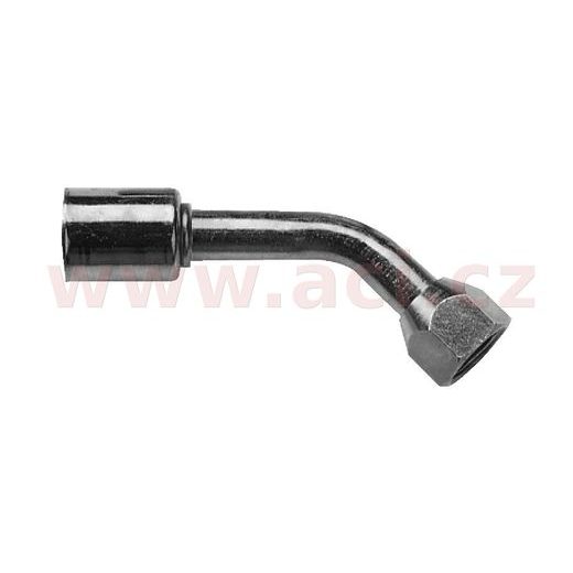 FITINKA OCEĽOVÁ NAMAČKÁVACIA S KRYTKOU KONUS SAMICA 45° PRE HADICE G10 (13 MM) ZÁVIT UNF 7/8"