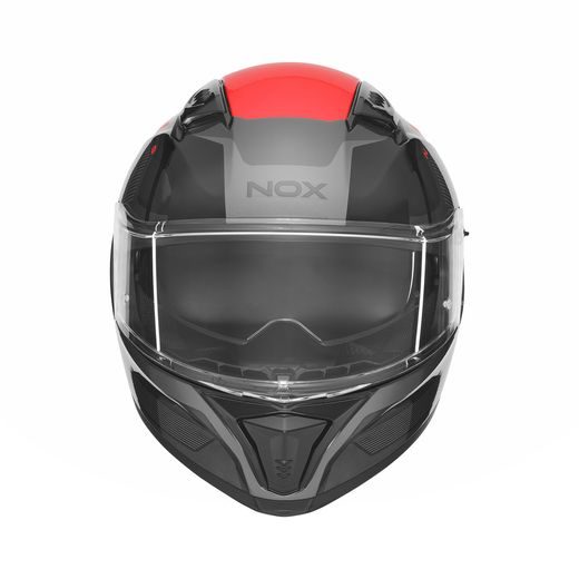 PRILBA N402 MENTOR, NOX (ČIERNA, ČERVENÁ) 2026