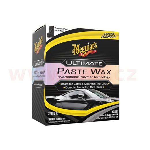 MEGUIAR'S ULTIMATE PASTE WAX - ŠPIČKOVÝ TUHÝ VOSK NA BÁZE SYNTETICKÝCH POLYMÉROV, 226 G
