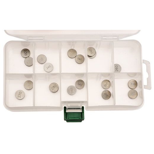 SADA VENTILOVÝCH PODLOŽIEK KAWASAKI (PRIEMER 13 MM, 20 KS), TOURMAX