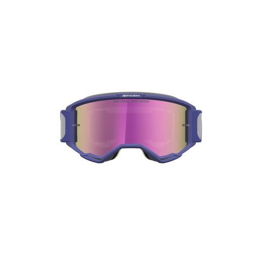 OKULIARE VISION 5 DRAG, ALPINESTARS (ČERVENÁ/FIALOVÁ, ZRKADLOVÉ RUŽOVÉ PLEXI) 2027