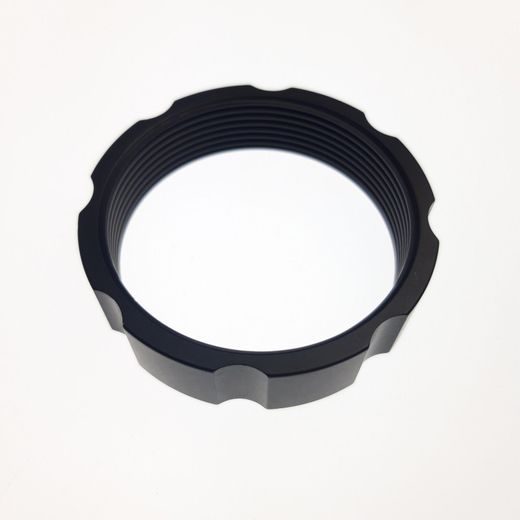 SPRING HARDWARE: CROSS-OVER RING (2.350 OD X 0.600 TLG, 1.834 BORE) AL 6061, ACME, BLACK