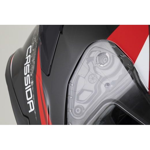 PRILBA INTEGRAL GTS 2.1 MEGA, CASSIDA (ČERNÁ/ČERVENÁ/BÍLÁ) PLEXI S PRÍPRAVOU PRE PINLOCK 2026