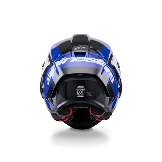 PRILBA SUPERTECH R10 ARIUS, ALPINESTARS (KARBON/MODRÁ/BÍLÁ) 2026