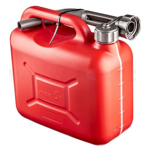 PLASTOVÝ KANYSTR NA PHM - OBJEM 5 L - ČERVENÝ