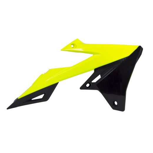 SPOJLERY CHLADIČA SUZUKI, RTECH (NEON ŽLTÉ-ČIERNE, PÁR)