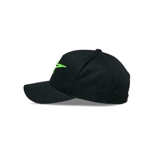 ŠILTOVKA AGELESS SNAPBACK, ALPINESTARS (ČERNÁ/ZELENÁ)