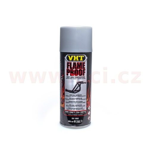 VHT FLAMEPROOF ŽÁRUVZDORNÁ DO TEPLOTY AŽ 1093°C, BARVA: MATNÁ STŘÍBRNÁ