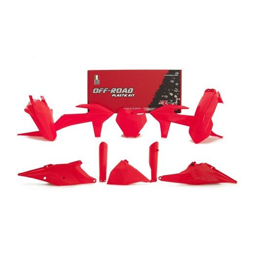 SADA PLASTOV KTM, RTECH (NEON ČERVENÁ, 7 DIELOV)