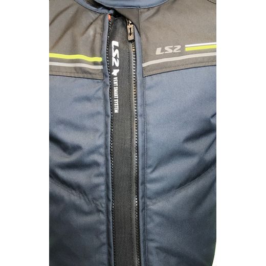LS2 SHADOW MAN JACKET BLUE BLACK H-V YELLOW