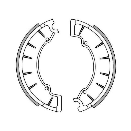 BRZDOVÉ OBLOŽENIE, NEWFREN (ŠTANDARDNÉ MATERIÁL) 2 KS V BALENIE