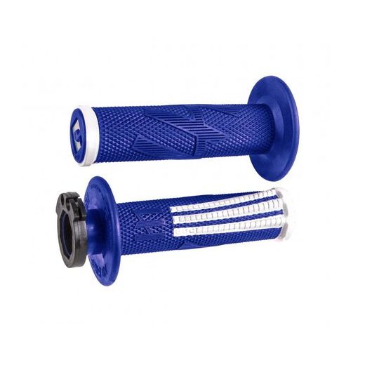 ODI GRIPS PRO MX LOCK-ON V2 EMIG 4-STROKE BLUE/WHITE