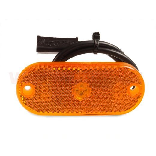 POZIČNÍ SVĚTLO LED SMLR 2002C, 12V, OVÁLNÉ ORANŽOVÉ (110X45 MM) S ODRAZKOU, SNAP-IN, JOKON (NĚMECKO) ORIGINÁL L=P