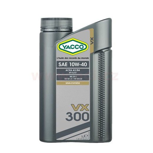 YACCO MOTOROVÝ OLEJ POLOSYNTETICKÝ VX 300 10W40 1L