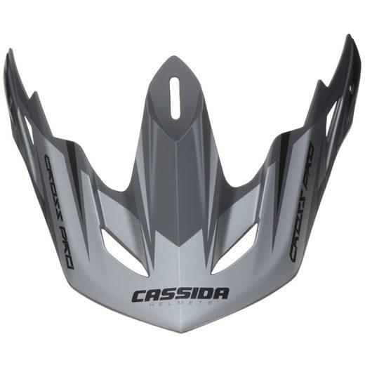 ŠILT PRE PRILBY CROSS PRO, CASSIDA - ČR (ČIERNA MATNÁ/ŠEDÁ, SERIOVÁ DĹŽKA ŠILTU)