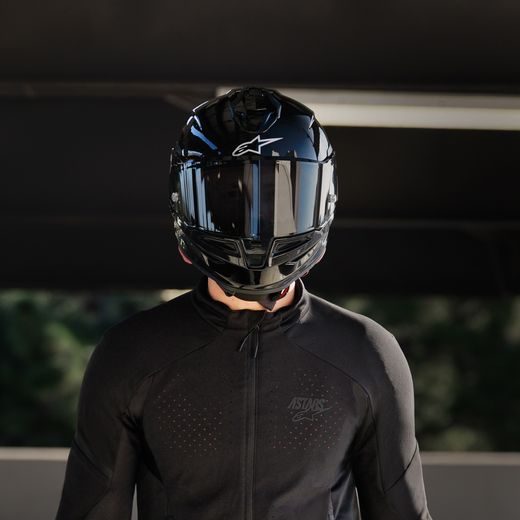 PRILBA S-R7 SOLID, ALPINESTARS (ČIERNA) 2026