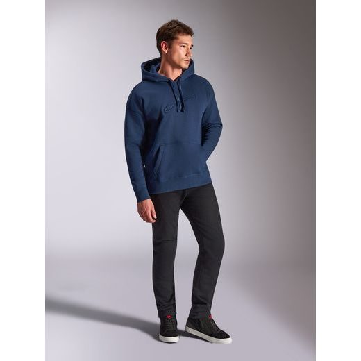MIKINA EMERGENT OVERSIZED HOODIE, ALPINESTARS (MODRÁ)