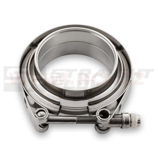 V-BAND NEREZOVÁ SPONA VÝFUKU VČETNĚ NÁTRUBKU, VNITŘNÍ PRŮMĚR TRUBKY 110MM/4,5"