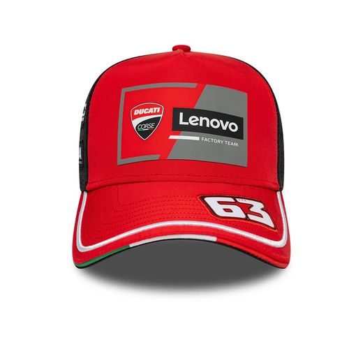 ŠILTOVKA NEW ERA DUCATI LENOVO BAGNAIA 63 (ČIERNA, ČERVENÁ)