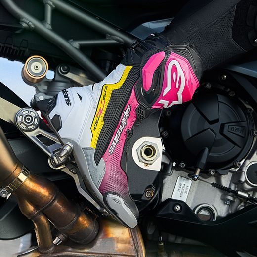 TOPÁNKY SUPERTECH R, ALPINESTARS (ČERNÁ/BÍLÁ/RŮŽOVÁ/ŽLUTÁ) 2026