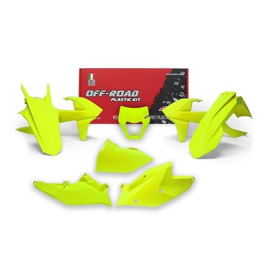 SADA PLASTOV KTM, RTECH (NEON ŽLTÁ, 6 DIELOV)
