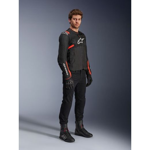 BUNDA T-SPS AIR V2, ALPINESTARS (ČERNÁ/ČERVENÁ FLUO) 2026
