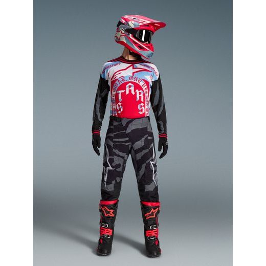 NOHAVICE TECHSTAR LIMITOVANÁ EDÍCIA BEAST COAST, ALPINESTARS (ŠEDÁ/ČERNÁ/ORANŽOVÁ) 2026