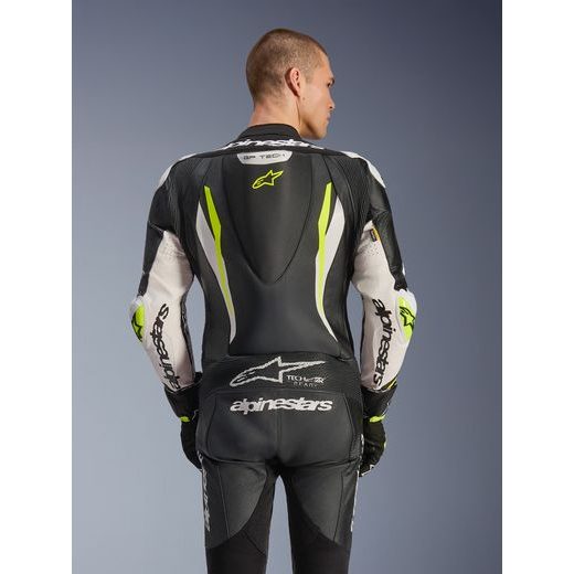 JEDNODIELNA KOMBINÉZA GP TECH V5, ALPINESTARS (ČERNÁ/BÍLÁ/ŽLUTÁ FLUO) 2026