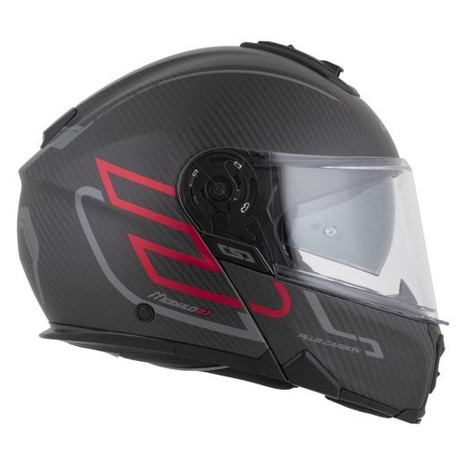 PRILBA MODULO 2.1 PLUS CARBON, CASSIDA (CARBON MATNÁ/ČERVENÁ METALICKÁ/REFLEXNÍ STŘÍBRNÁ/ČERNÁ) 2026