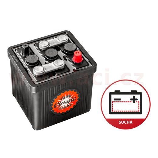 6V, 66AH BATERIE, 360A, A-TECH 187X169X191, SUCHÁ - BEZ ELEKTROLYTU, CLASSIC
