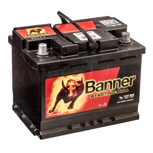 60AH BATÉRIA 480A, PRAVÁ BANNER STARTING BULL 241X175X190