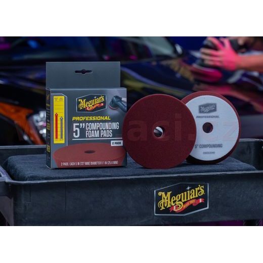 MEGUIAR'S PROFESSIONAL COMPOUND FOAM PADS (5“) PĚNOVÉ KOREKČNÍ KOTÚČE, PRIEMER 5", 2 KUSY