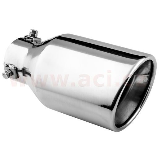 KONCOVKA VÝFUKU NEREZOVÁ KULATÁ, VNĚJŠÍ PRŮMĚR 102MM, DÉLKA 215MM, VNITŘNÍ PRŮMĚR 45-58MM ASSO