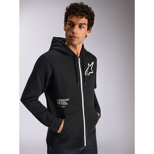 MIKINA TRANSVERSE HOODIE, ALPINESTARS (ČIERNA)