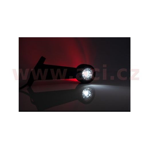 POZIČNÍ SVĚTLO LED (118X45 MM) KOMBINACE 2V1 S GUMOVÝM DRŽÁKEM, KABEL 0,5 M, L=P