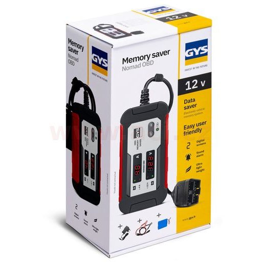 ZAŘÍZENÍ PRO ZÁLOŽNÍ NAPÁJENÍ PŘÍ VÝMĚNĚ AUTOBATERIE GYS NOMAD OBD